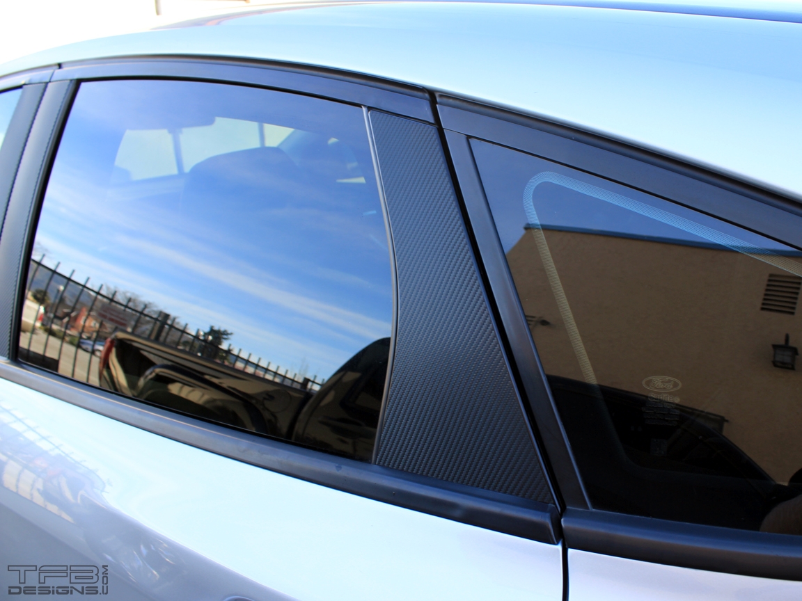 3M Carbon Fiber Door Pillar Decals 201218 Ford Focus ST RS TFB Designs