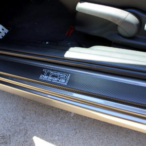 Carbon Fiber Door Sill Overlays 2006-2011 Honda Civic Sedan