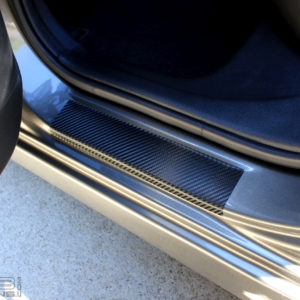 Carbon Fiber Door Sill Overlays 2006-2011 Honda Civic Sedan