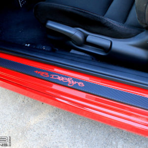 Carbon Fiber Door Sill Overlays 2006-2011 Honda Civic Coupe FG FG2