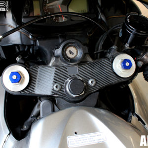 Triple Clamp Decal 2007-2012 Honda CBR600RR 600RR Carbon Fiber Look