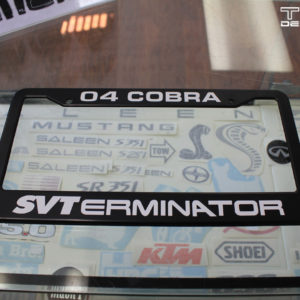 Custom License Plate Frame – Your Choice of Lettering & Color!