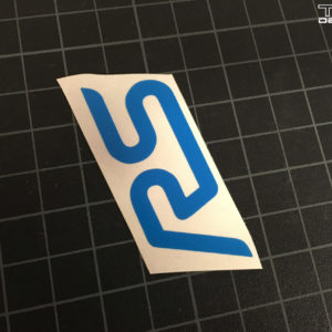 Emblem Inlay Decal – fits RS Logo on Air Intake 2016-18 Focus RS