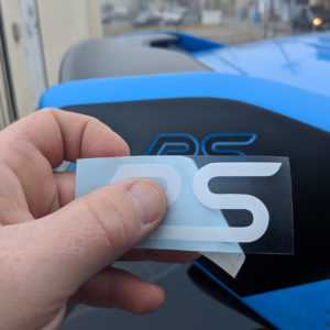 Emblem Inlay Decals -fits RS Logos on Ford Focus RS Rear Spoiler