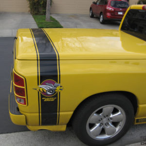 Tonneau Cover Stripes – fits Dodge Rumble Bee – Black or Yellow