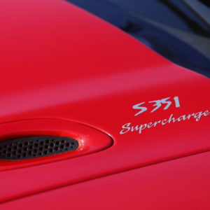 S351 Supercharged Hood Decals fits 1994-1998 Ford Mustang Saleen SN-95