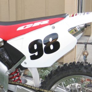 Modern Number Decal – Many Sizes / Colors Dirt Bike, BMX Racing