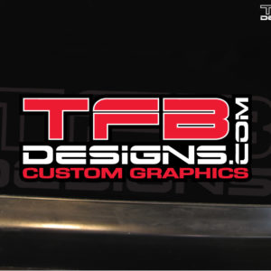 TFB Designs Full Color Vinyl Decal – 6″ Wide, Many Colors