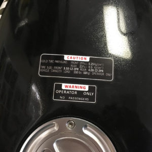 Gas Tank Warning Decals BLACK – 1987-1992 Yamaha YSR50 YSR 50 80