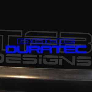 Duratec DOHC Decal – fits Ford Focus – 6 Inch Long Many Colors