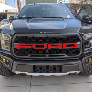 F-O-R-D Front Grill Lettering Decals – fits 2017- 2020 Ford Raptor