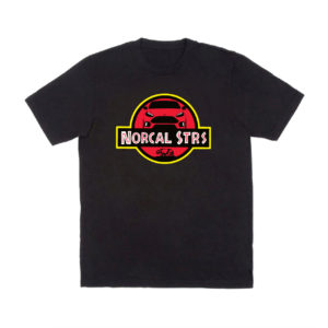Nor Cal ST RS Club Jurassic Style T Shirt – Black