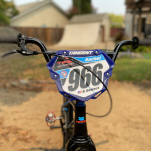 Custom BMX Number Plate Background for Tangent Pro Plate