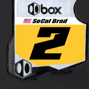 Custom BMX Side Number Plate Backgrounds for Box Side Plates