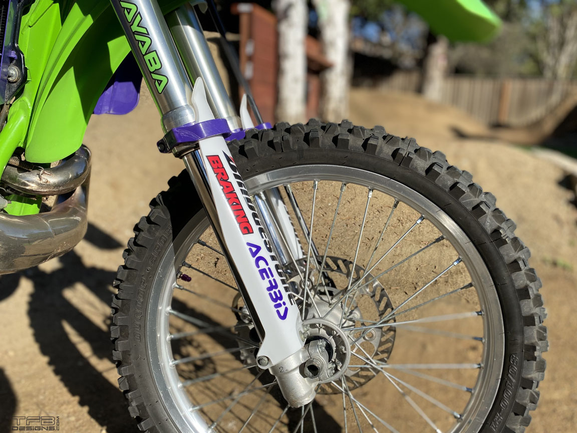 KX250 Fork Guard Graphics 1994-1998 Kawasaki KX250 KX125 - TFB Designs