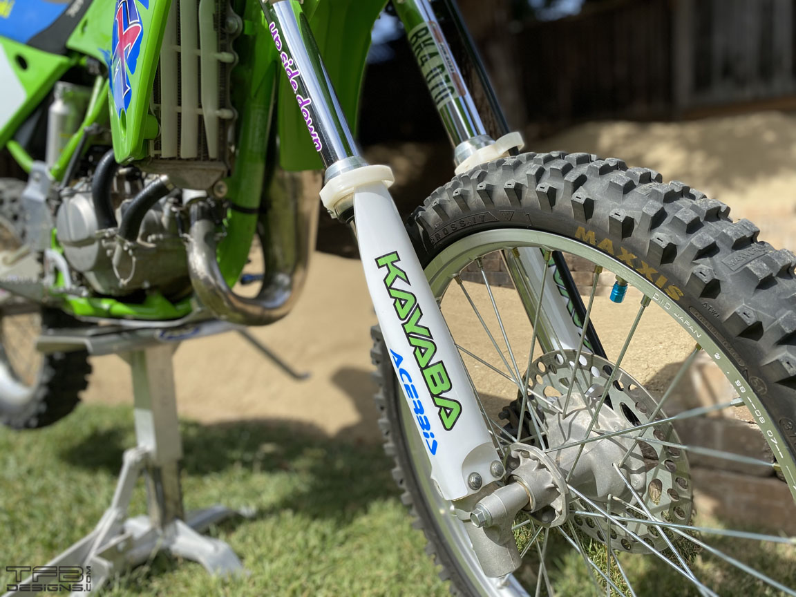 KX100 Fork Guard Graphics 20012013 Kawasaki KX85 KX100 TFB Designs